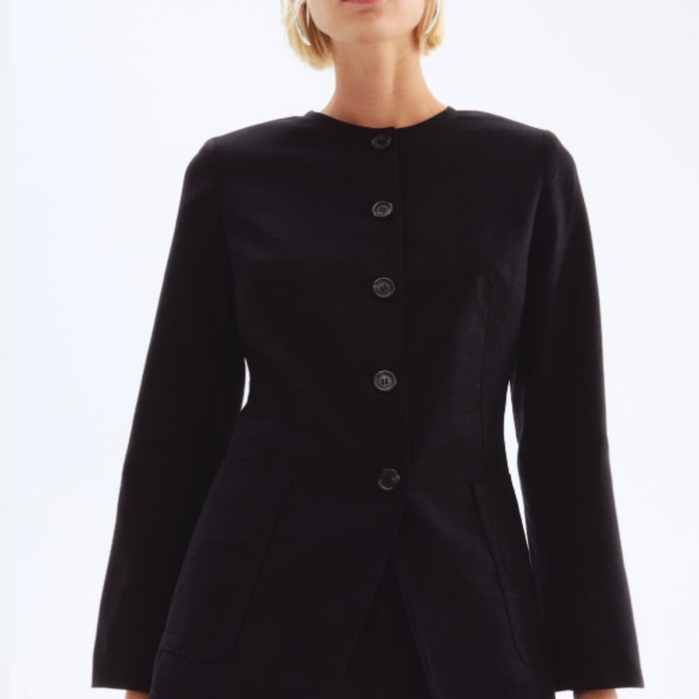 H&M Linen-Blend Jacket - Picture 2 of 5